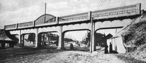 Путепровод алтайской железной дороги на Николаевском проспекте. Середина 1910-х Путепровод алтайской железной дороги на Николаевском проспекте. Середина 1910-х