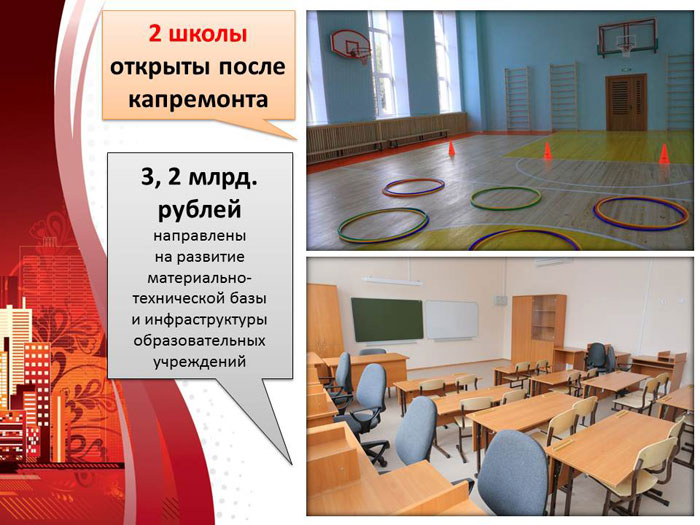 Развитие материально-технической базы и инфраструктуры образования